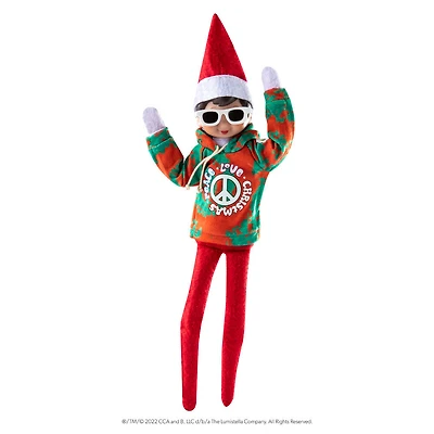 Elf On The Shelf - Chandail à capuche Peace and Love Claus Couture