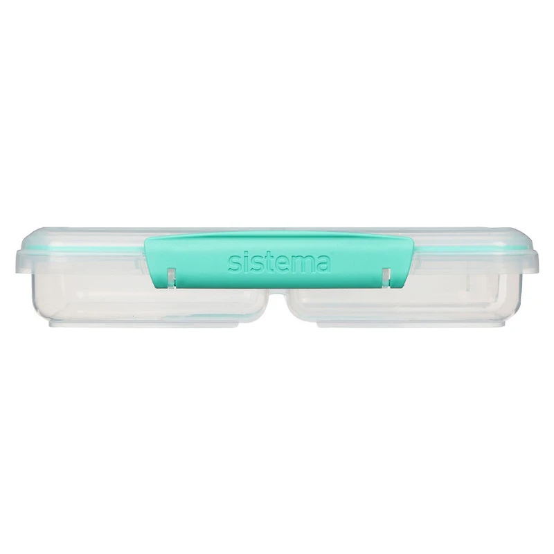 Sistema To Go Multi Split Meal & Food Container with Dividers & Clips, 820 mL, Colour May Vary