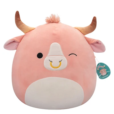 Squishmallows de 40,6 cm - Howland le beuf brahmane pêche