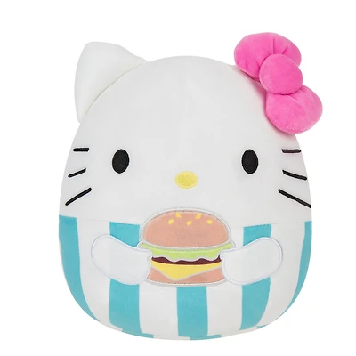 Squishmallow 8" - Hello Kitty avec Burger