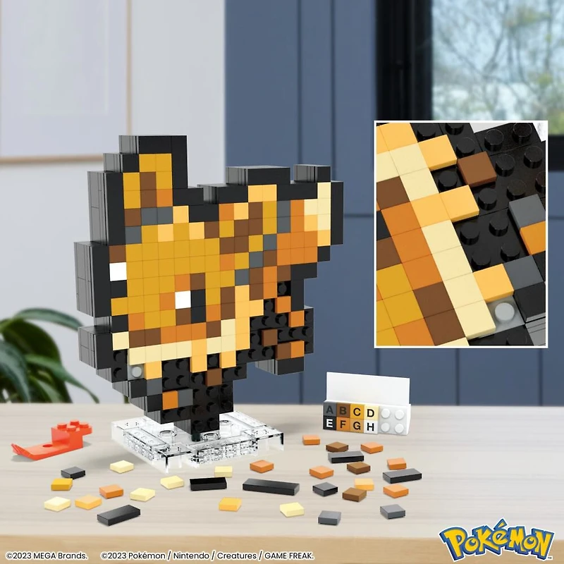 MEGA Pokémon Eevee Building Toy Kit (323 Pieces) Retro Set for Collectors