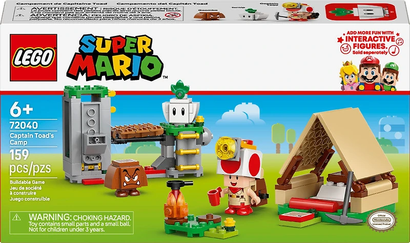 LEGO Super Mario Campement du Capitaine Toad, Petit Cadeau pour Enfants 72040