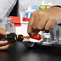 Ghostbusters Ecto-1 Poursuite et piège, voiture avec Slimer Grand frisson avec technologie Ecto-Stretch, jouets Ghostbusters, à partir de 4 ans