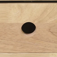 Sweedi Table de chevet 1 tiroir en bois massif Bois naturel