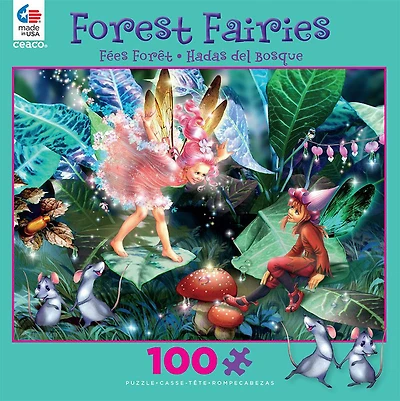 Ceaco: Forest Fairies - Fairy, Elf and Mice casse-tête (100 pc)