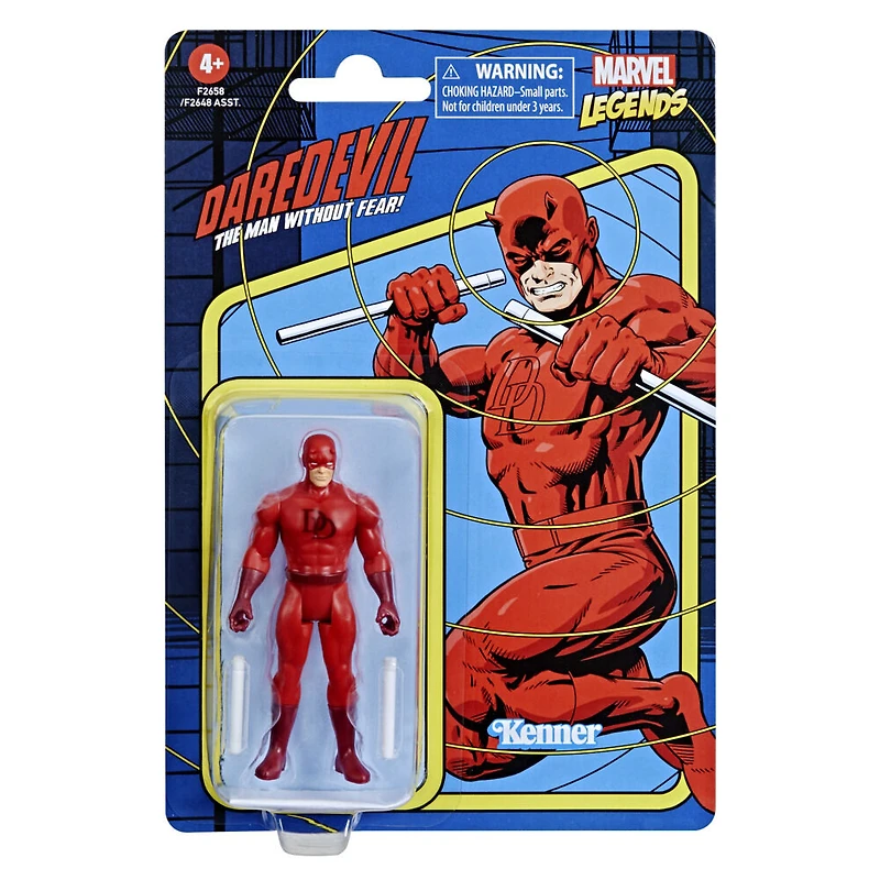 Marvel Legends, figurine de collection retro Daredevil de 9,5 cm