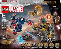 LEGO Marvel Thor contre les Chitauri dans Avengers : Phase Finale, Robot d'Action de Superhéros et Figurines 76322
