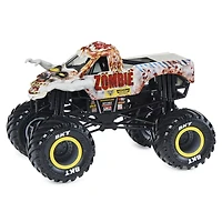 Monster Jam, monster truck officiel en métal moulé Zombie Breaking World Records, échelle 1:24