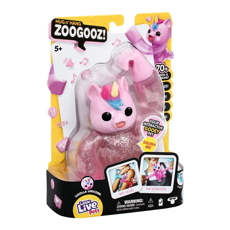 Little Live Pets Hug N' Hang Zoogooz W2 Single Pk Licorn Uoolla