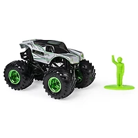 Monster Jam, Monster truck authentique Alien Invasion en métal moulé à l'échelle 1:64, série Legacy Trucks