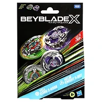 Beyblade X Dual Pack de toupies Yell Kong 3-60GB et Helm Knight 5-80T