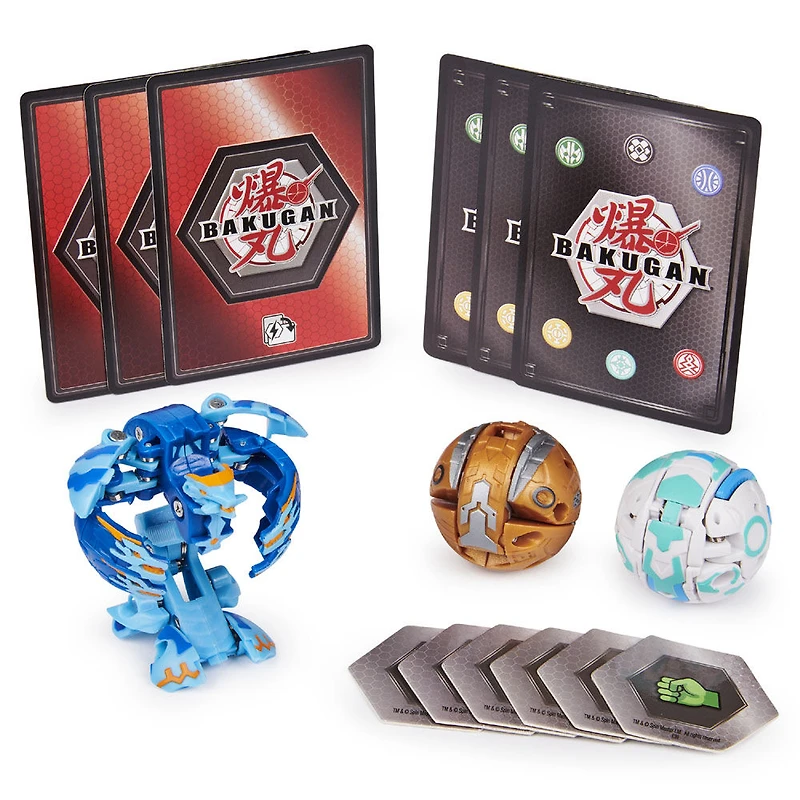 Bakugan, Starter Pack 3 personnages, Hydranoid, Créatures transformables à collectionner