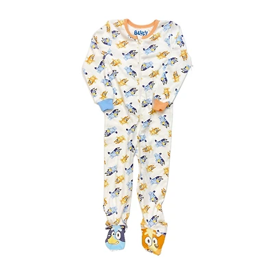 Bluey – Combinaison pyjama Bluey et Bingo Blanc