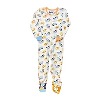 Bluey – Combinaison pyjama Bluey et Bingo Blanc