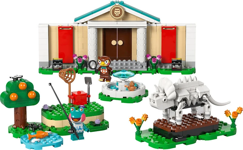 LEGO Animal Crossing Les Collections du Musée de Thibou, Ensemble de Modèle, Ensemble de Construction pour les Enfants 77056
