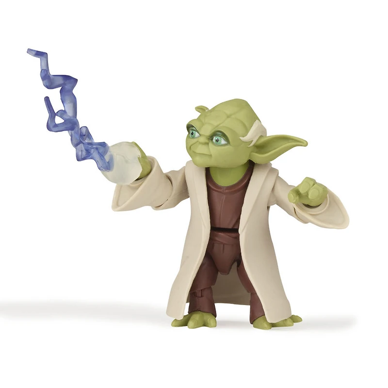 Star Wars Galaxy of Adventures Yoda Toy 5-inch Scale Action Figure with Fun Lightsaber Accessory Feature