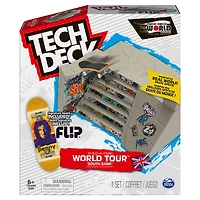Tech Deck, Build-A-Park World Tour, South Bank, Ramp Set with Signature Fingerboard - English Edition