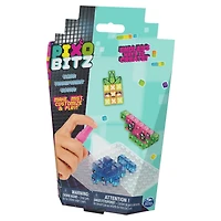 Pixobitz, Clear Pack with 156 Exclusive No Heat Water Fuse Beads, Decos and Accessories for 3D Creations, Christmas Gifts, Arts and Crafts