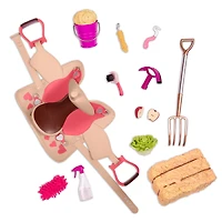 Ensemble Grange à chevaux pour poupée 46 cm, Acres Of Adventure Grange à chevaux, Our Generation