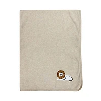 30"X40" Simmons Jersey Blanket Taupe Lions