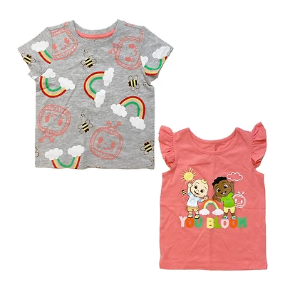 CoComelon - Ensemble de deux t-shirts mode - Rose
