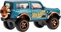 Hot Wheels 1:64 Échelle Moulage Sous-Bois Ford Bronco Turquoise- & Déco de couleur cuivre