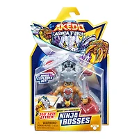 Légendes d'Akedo Ninja Fury Ninja Bosses, attaque rotative à 360°, armure qui se détache, coeur de fierté du lion d'or