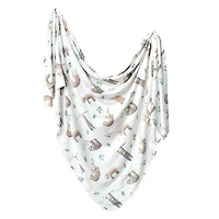 Copper Pearl Knit Swaddle Blanket Noah One Size