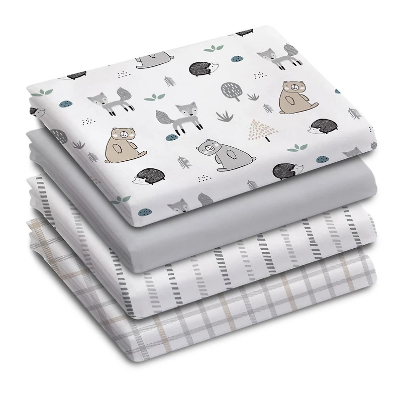 Koala Baby - 4 Piece Receiving Blankets Grey Woods
