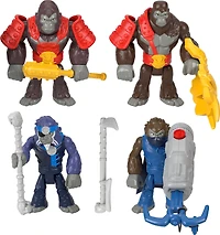 Fisher-Price Imaginext Boss Level Gorilla vs Monkey Army Action Figure Set