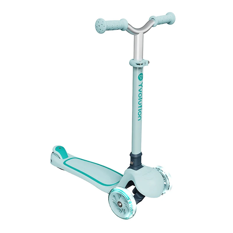 Yvolution Glider 2-en-1 Trottinette 3 roues et jouet à chevaucher - Bleu canard