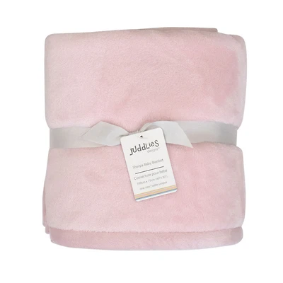 Juddlies - Flannel Sherpa Blanket - Pink
