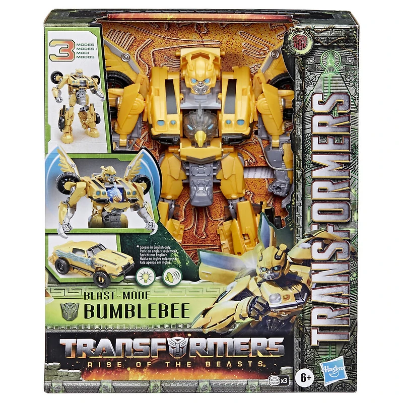 Transformers: Rise of the Beasts, figurine Beast-Mode Bumblebee de 25 cm avec sons et lumières -Édition anglaise