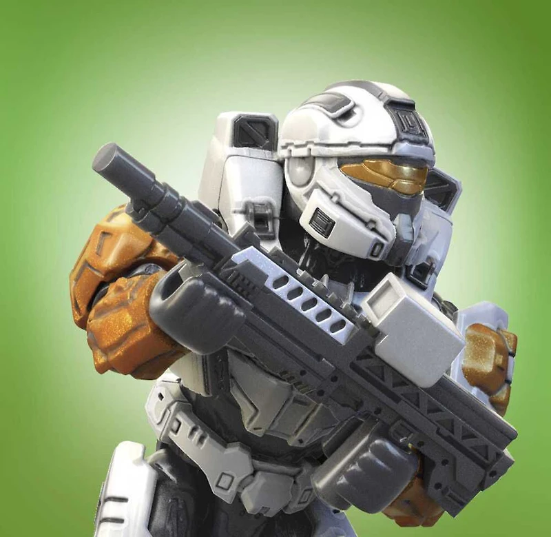 Mega Halo Heroes Series 14 Spartan Trailblazer Micro Action Figure, Building Toys for Kids