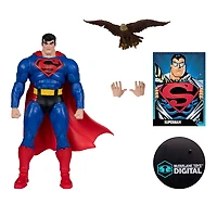 DC Direct Superman (Our Worlds at War) Figure d'action de 7 pouces avec McFarlane Toys Digital Collectible
