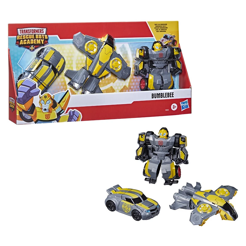 Transformers Rescue Bots Academy, pack de 3 figurines convertibles Bumblebee - Notre exclusivité