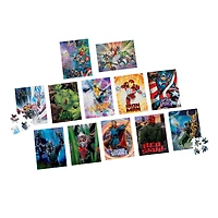 Marvel, 12 Pack Avengers Jigsaw Puzzles Captain America Iron Man Thor Hulk Wasp Black Panther Dr. Strange Red Skull Thanos