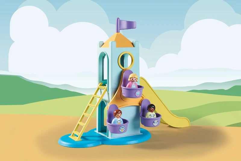Playmobil - 1.2.3: Adventure Tower with Ice Cream Booth