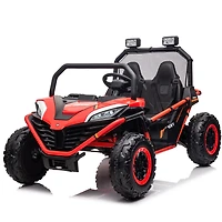 KIDSVIP UTV porteur 4X4 Dune Buggy 2 places 12 V sous licence pour enfants et tout-petits avec RC