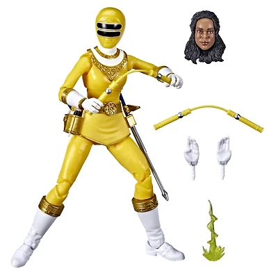 Power Rangers Lightning Collection, Ranger Zeo jaune, figurine articulée premium de 15 cm de collection