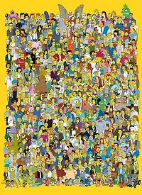 The Simpsons "Cast of Thousands" 1000 Piece Puzzle - English Edition