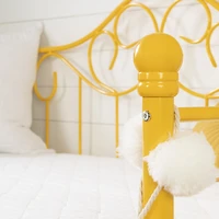 Balka Lit de jour en métal Simple Jaune