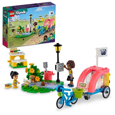 LEGO Friends Le vélo de sauvetage des chiens 41738 Ensemble de jeu de construction (125 pièces)