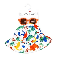Mini Hop Boys Sunhat and Glasses: Dinosaur