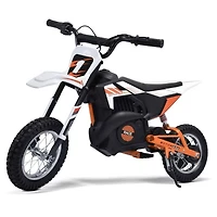 KidsVip 24V SuperMoto Dirt Bike for Kids- Black - English Edition
