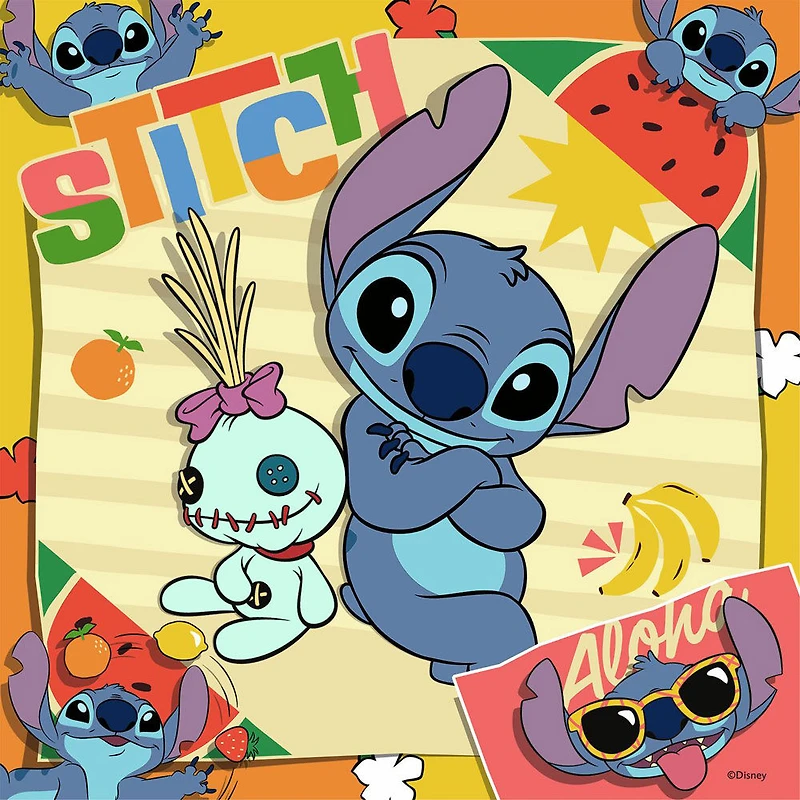 Ravensburger Disney Stitch 3x 49 piece Jigsaw Puzzles