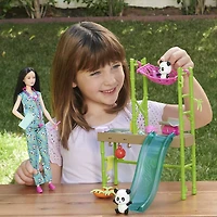 Barbie Le Sanctuaire des Pandas-Coffret, poupée et +20accessoires