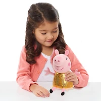 Peppa Pig 8-Inch Bean Plush Hollywood Peppa, Super Soft and Cuddly Small Plush Stuffed Animal