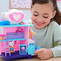 Hatchimals Alive, Hatchi-Nursery Playset avec 4 mini figurines dans des oeufs qui éclosent tout seuls, 13 accessoires