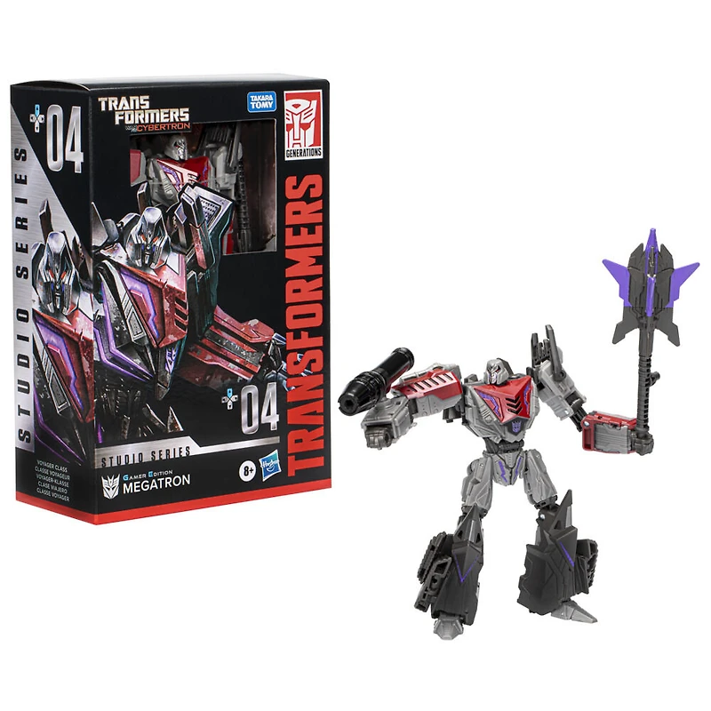Transformers Generations Studio Series 04, figurine Gamer Edition Megatron classe Voyageur de 16,5 cm, Transformers: War for Cybertron